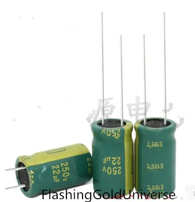 250V 22UF 22UF 250V Electrolytic Capacitor  volume 10X17 best quality New origina