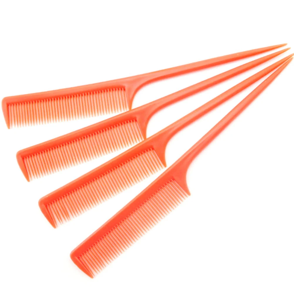 Практичные пластиковые расчески для волос тонкие косметические с наконечниками