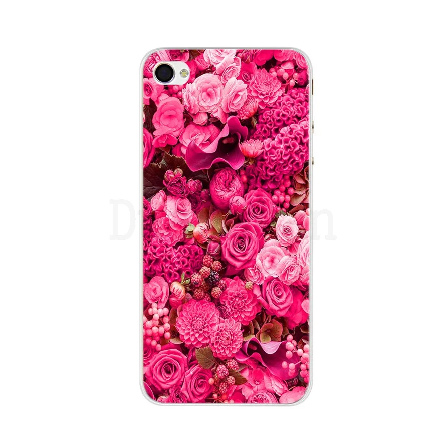 Модный крутой Жесткий пластиковый Чехол для Iphone 4 чехол с мультяшными цветами