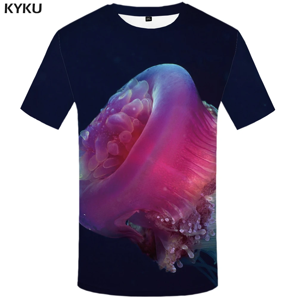 KYKU Fish Мужская 3D футболка, хип-хоп футболка, рыбак, тропический принт, футболка, Забавные футболки, летние, Fishinger Animal, мужская одежда