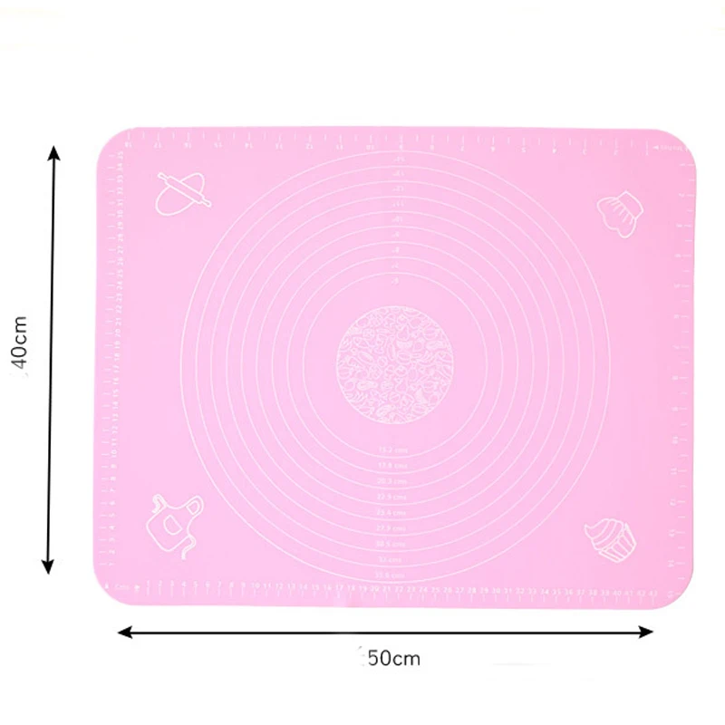 Антипригарный силиконовый коврик для выпечки утолщенный раскатки теста
