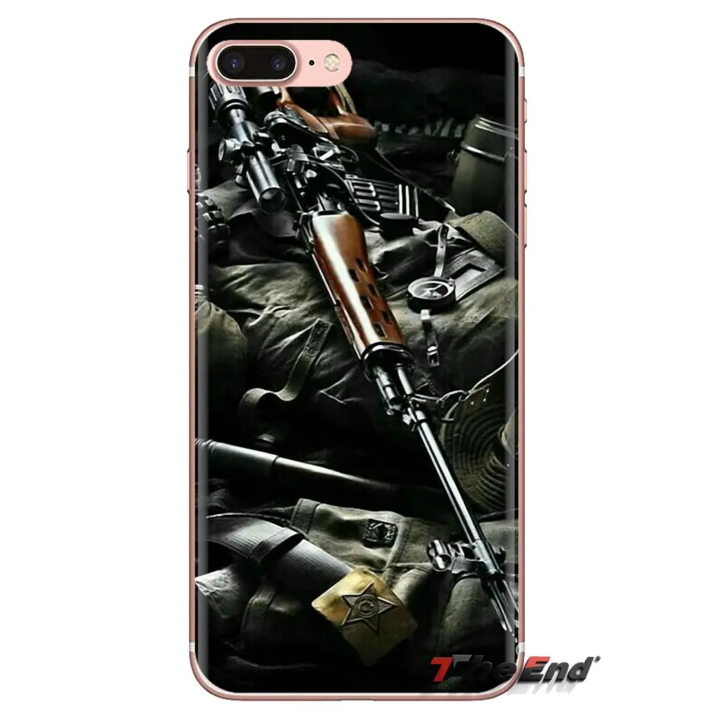 For Huawei G7 G8 P7 P8 P9 P10 P20 P30 Lite Mini Pro P Smart Plus 2017 2018 2019 Soft Transparent Cases Covers Weapons Rifle Guns |