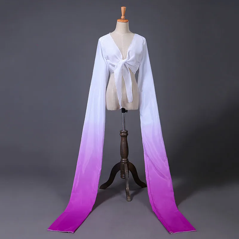 Многоцветный Hanfu воды рукава в классической Пекинской оперы Тибетский для взрослых детей практиковаться танцевальная одежда Yangko одежда - Цвет: as picture