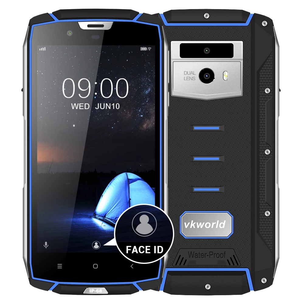VKworld VK7000 IP68 Водонепроницаемый мобильный телефон 5 2 дюймов 4 Гб Оперативная память