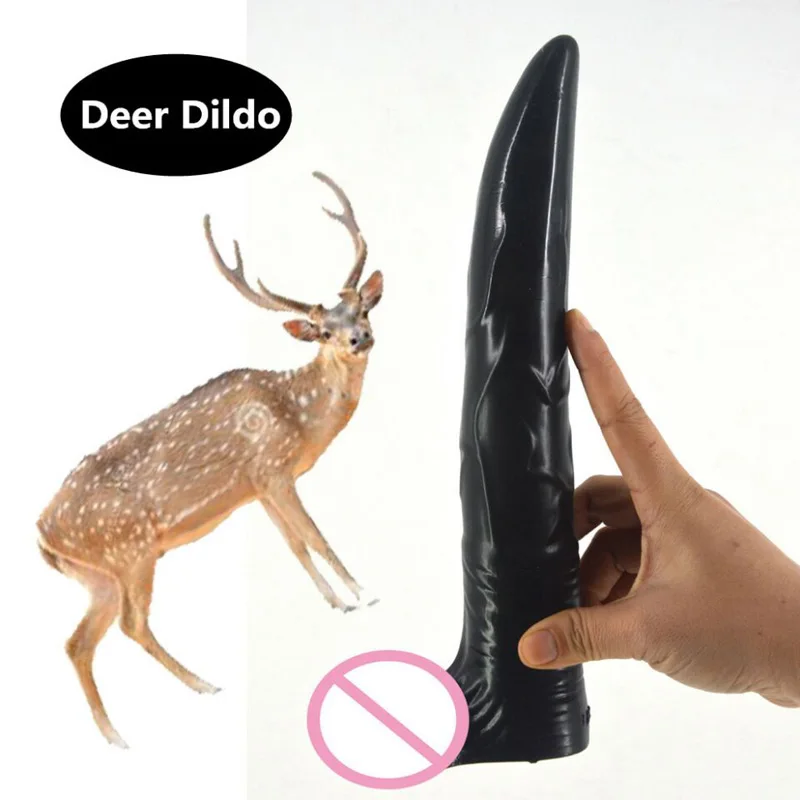 Реалистичный длинный пенис в виде оленя большой фаллоимитатор анальные игрушки