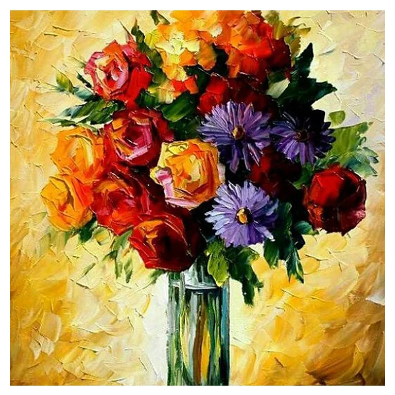 Красочный пейзаж алмазная вышивка круг устройство живопись стразы украшение для