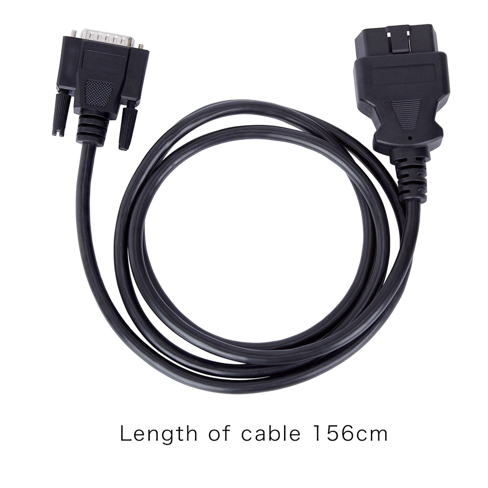 KWOKKER 5 футов 16Pin OBD2 папа-папа удлинитель DB9 к VGA Кабель-Удлинитель автомобильный диагностический кабель-удлинитель 156 см