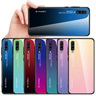 Градиентный чехол для Samsung Galaxy A70 A50 A30 A10 A20 A40 A60 A 50 60 70 30 S, тонкий глянцевый Жесткий силиконовый чехол из закаленного стекла