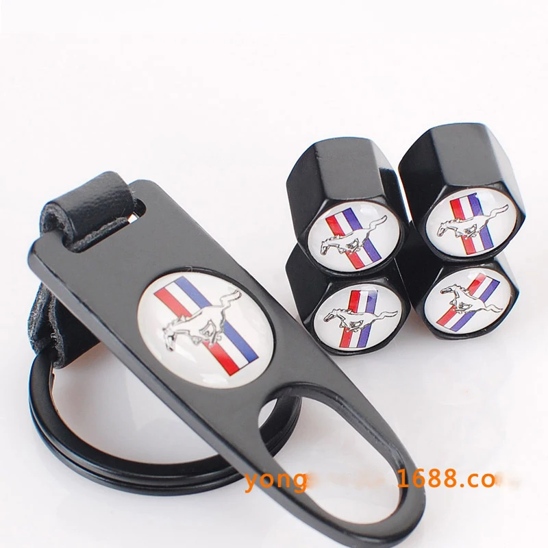 

Free Shipping for Ford mustang 4pcs Car Wheel Airtight Tire Stem Air Valve Cap