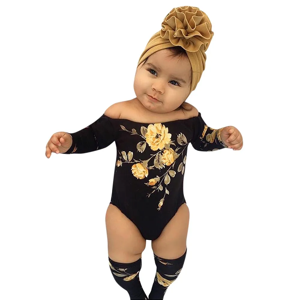 Roupa menina/Новинка года, комплект из 2 предметов, Детский комбинезон с длинными рукавами и цветочным принтом для девочек, комбинезон+ леггинсы, kiz bebek giyim#06