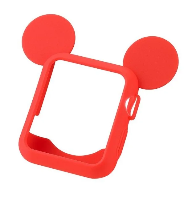 7 Часы с рисунком Minnie на циферблате Ремешки для наручных часов мягкий чехол для iWatch серии 1234 чехол для Apple Watch 38 мм 44 мм 42 мм милые уши Микки Мауса и 40 мм - Цвет ремешка: 7