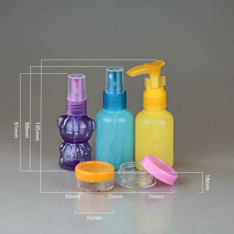 5 шт./лот пустые бутылочки для косметики домашних животных Многоразовые