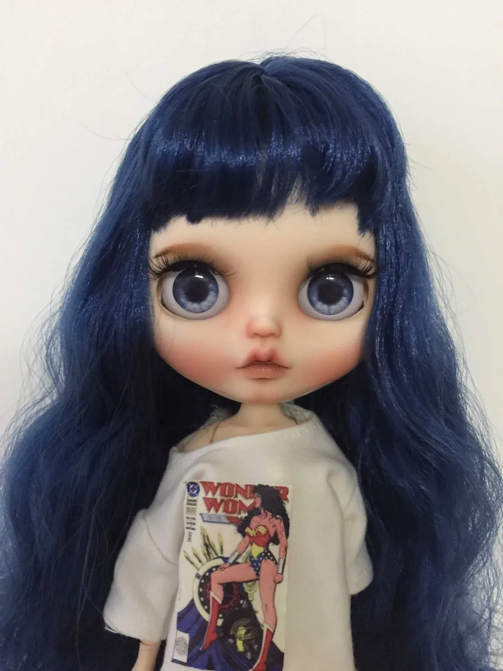 Кастомизация кукла Обнаженная blyth кукла милая кукла голубые волосы 201904
