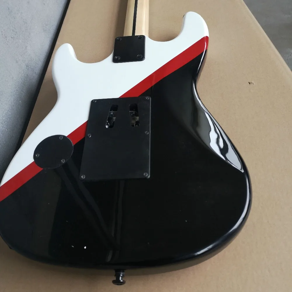 Высокое качество FDST-1086 Charvel San Dimas 25th юбилей меч шаблон тела Floyd Rose тремоло электрогитара