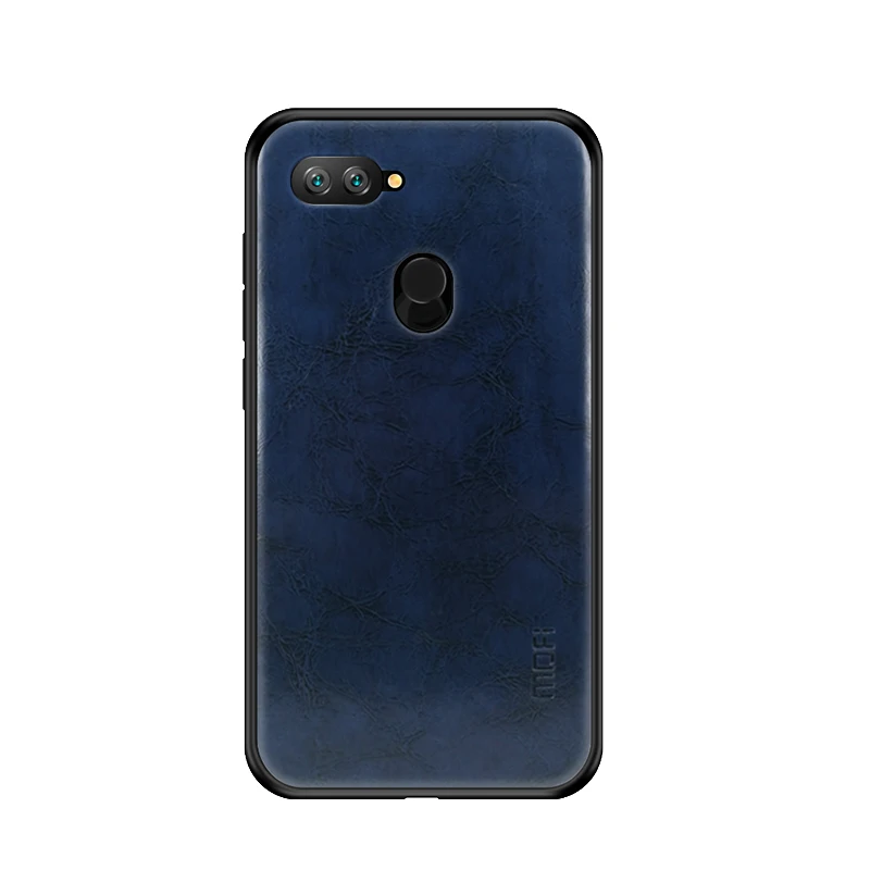 MOFi из искусственной кожи+ ТПУ+ PC чехол для Xiaomi Mi 8 Lite чехол для телефона s полная Защита задняя крышка для Xiaomi Mi 8 Lite чехол