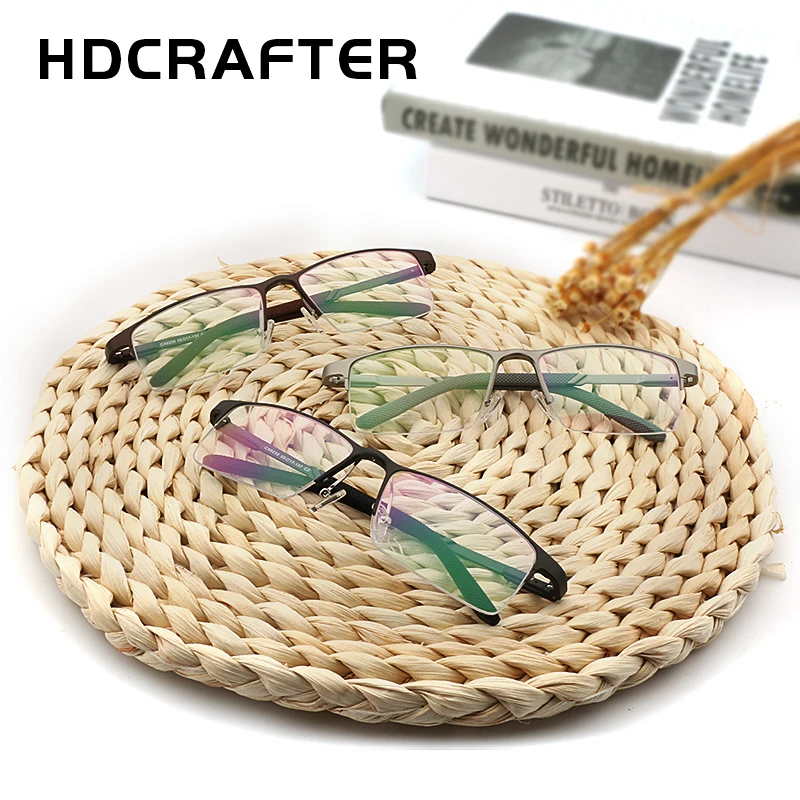 HDCRAFTER оправа для очков для мужчин и женщин компьютерные оптические очки для глаз прозрачные линзы алюминиево-магниевый сплав