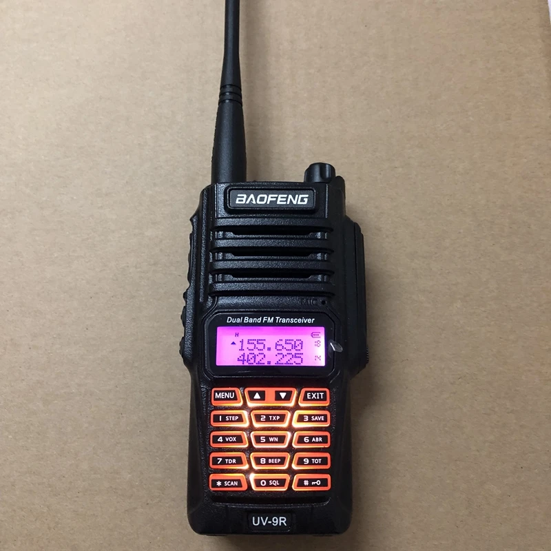 2 шт.) BaoFeng UV 9R рация 8 Вт большая мощность водонепроницаемый IP 67 дальность 10 км двухстороннее радио baofeng UV-9R приемопередатчик