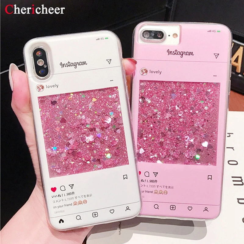 Pink Liquid Case For Huawei Honor 8 9 10 Lite V8 V9 Play V10 6C Pro Quicksand Silicone Cover |