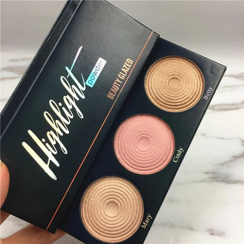 Пудра консилер BEAUTY GLAZED компактная 3 цвета в 1|3 colors|powder naturalpowder brand |