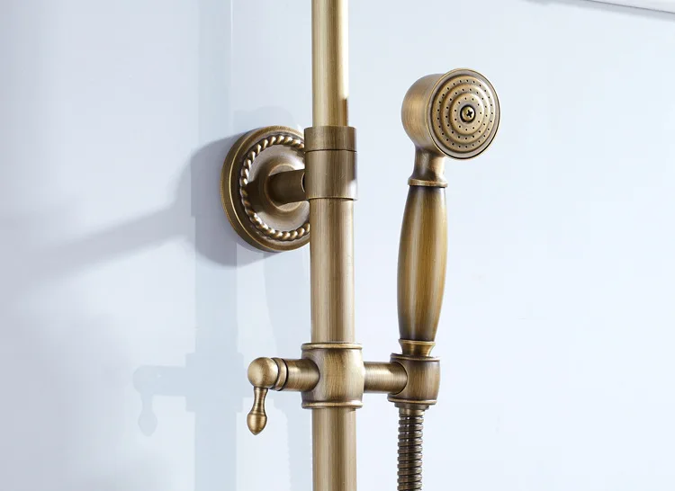 European luxury antique bath shower set with brass bathroom faucet and lifting by cheap price | Обустройство дома