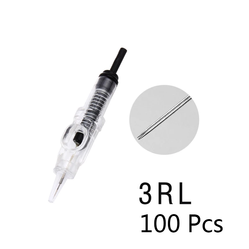 100pc 3R Needles Поворотная тату-машинка для постоянного макияжа мотор роторная насадка для татуировочной машины японский подшипник Maquina татуировки Dermografo - Цвет: 100pc 3R Needles