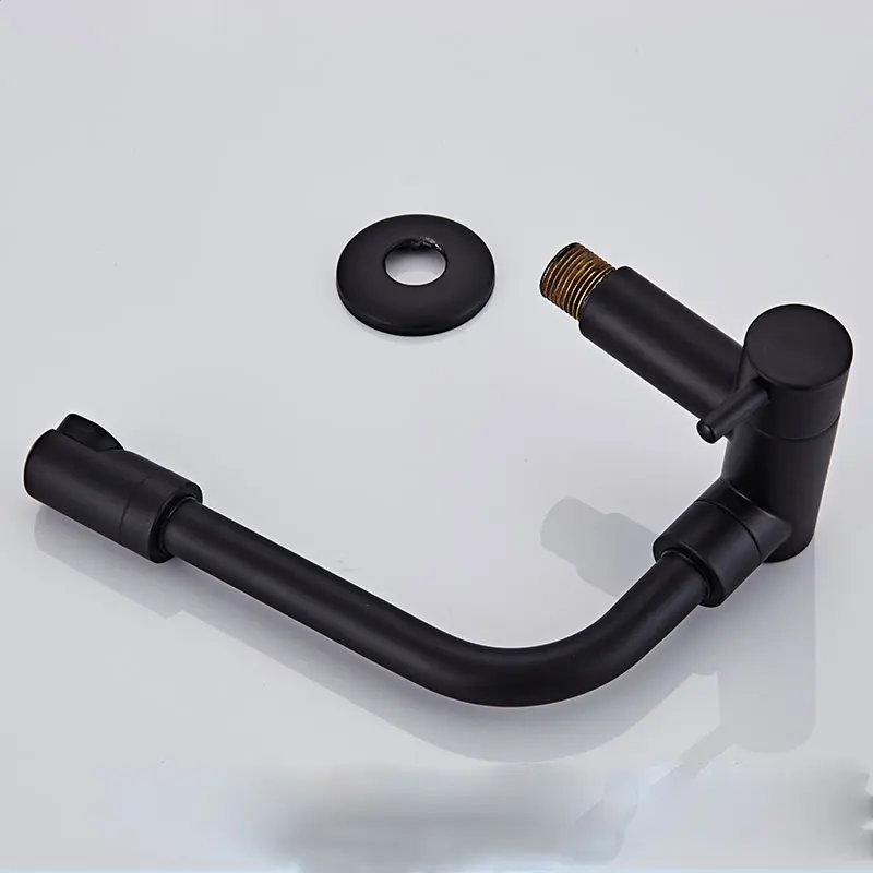 Настенный смеситель для холодной воды черный одинарный мойки бассейна балкона |