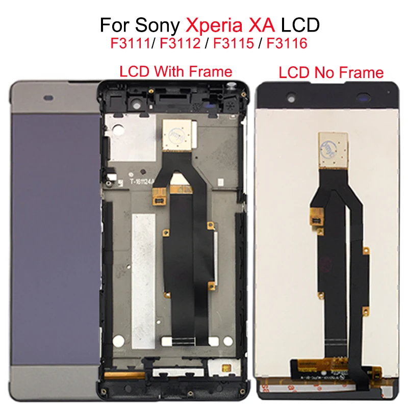 Сенсорный экран для SONY Xperia XA 5 0 дюйма F3111 F3112 F3115 F3116 ЖК дисплей дигитайзер панель в
