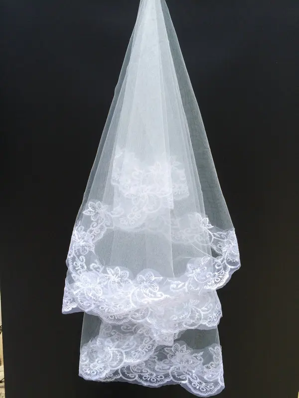 Вуаль Mariage Бесплатная доставка в наличии один Слои короткие свадебная фата с