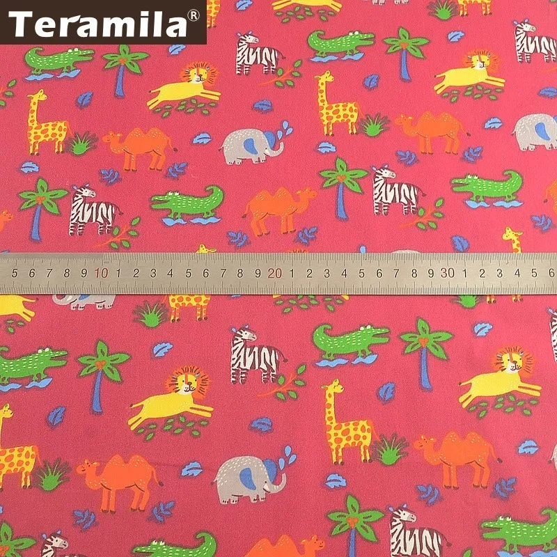 50x160cm Teramila хлопок ткань метр животное цветочный мультфильм дизайн Telas Por Metro 50x160 см Ткань DIY Tissu швейное платье одеяла детские - Цвет: 50x160cm