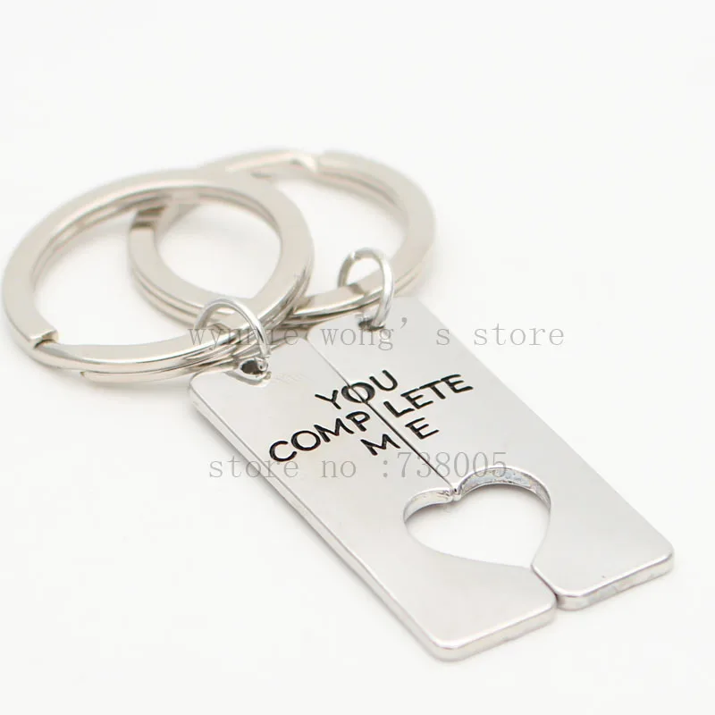 Комплект из колье и брелока You Complete Me 2017 пар|valentine day gift|valentines dayhearts valentines |