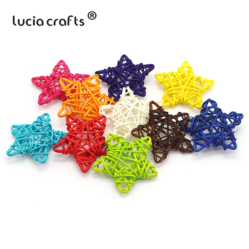 Lucia crafts 5 шт/10 шт 6 см ротанговый шар Сепак такрау Рождество/День рождения Свадебная вечеринка орнамент DIY подарки Декор поставки M0701
