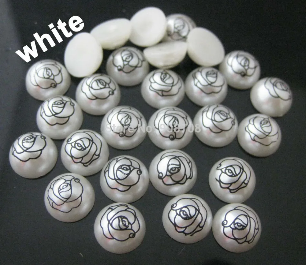 Декоративные пуговицы с плоской задней стороной 10 мм 100 шт./лот|button factories|pearl rhinestone