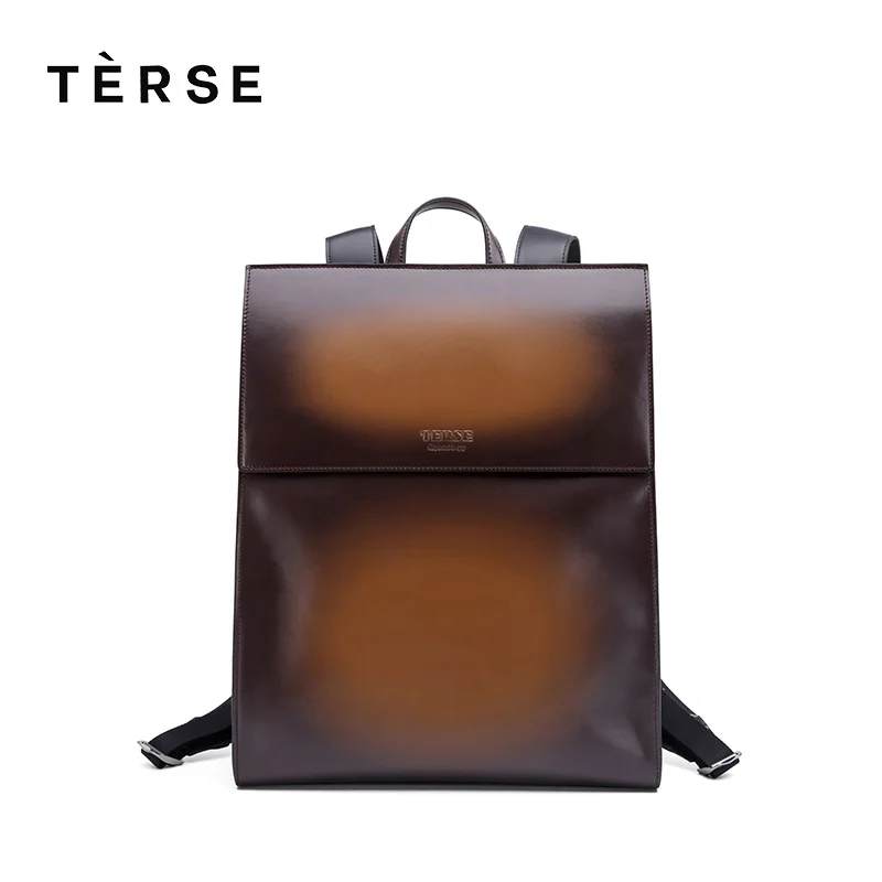 Рюкзак TERSE новинка 2018 сумка из натуральной кожи для мужчин модный стиль ручной