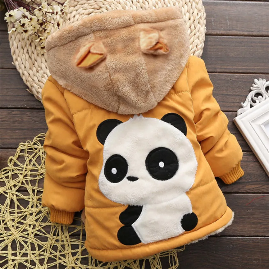 Новинка 2018 года Милое пальто с капюшоном для маленьких мальчиков и девочек Сезон