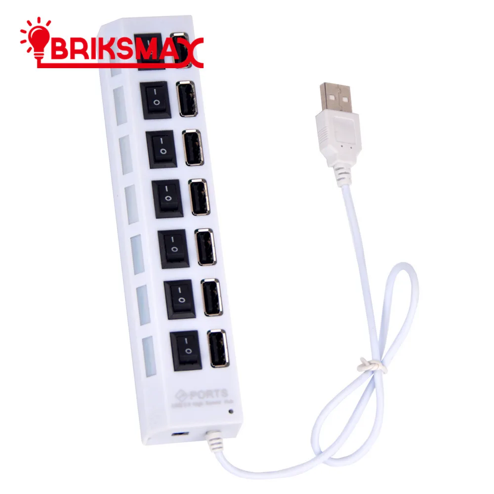 Батарейный отсек BRIKSMAX и семипортовый концентратор маленький высококачественный