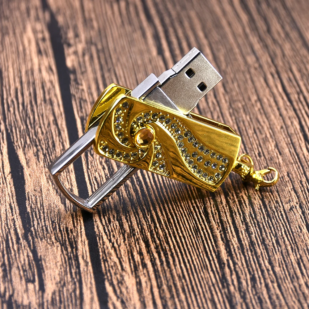 Золотой Серебряный usb флеш накопитель черный металлический Флешка 4 ГБ 8 16 32 64 128