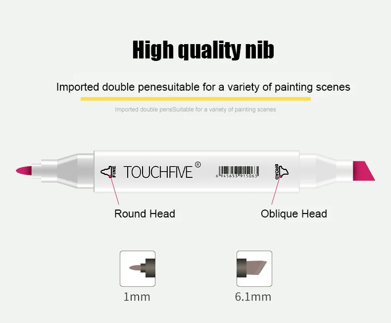 TouchFIVE маркеры 40/60/80/168 и 30 штук на выбор, набор профессиональных маркеров на спиртовой основе с двойным наконечником для рисования, эскизов, дизайна, манги и аниме