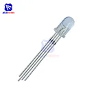 50 шт.лот 4-контактный RGB светодиодный Диод красныйзеленыйсиний прозрачный Круглый общий катод осветительная лампа электронные компоненты