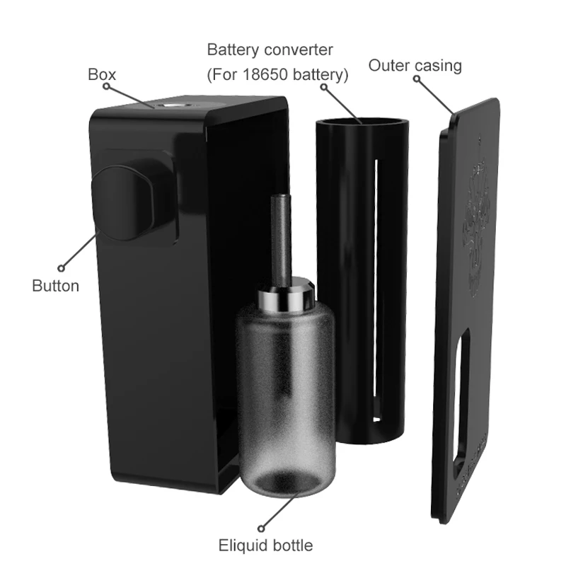 Оригинальный serisvape доводчики BF механические mod 18650 Батарея мех поле Fit 510 RDA rdta VAPE