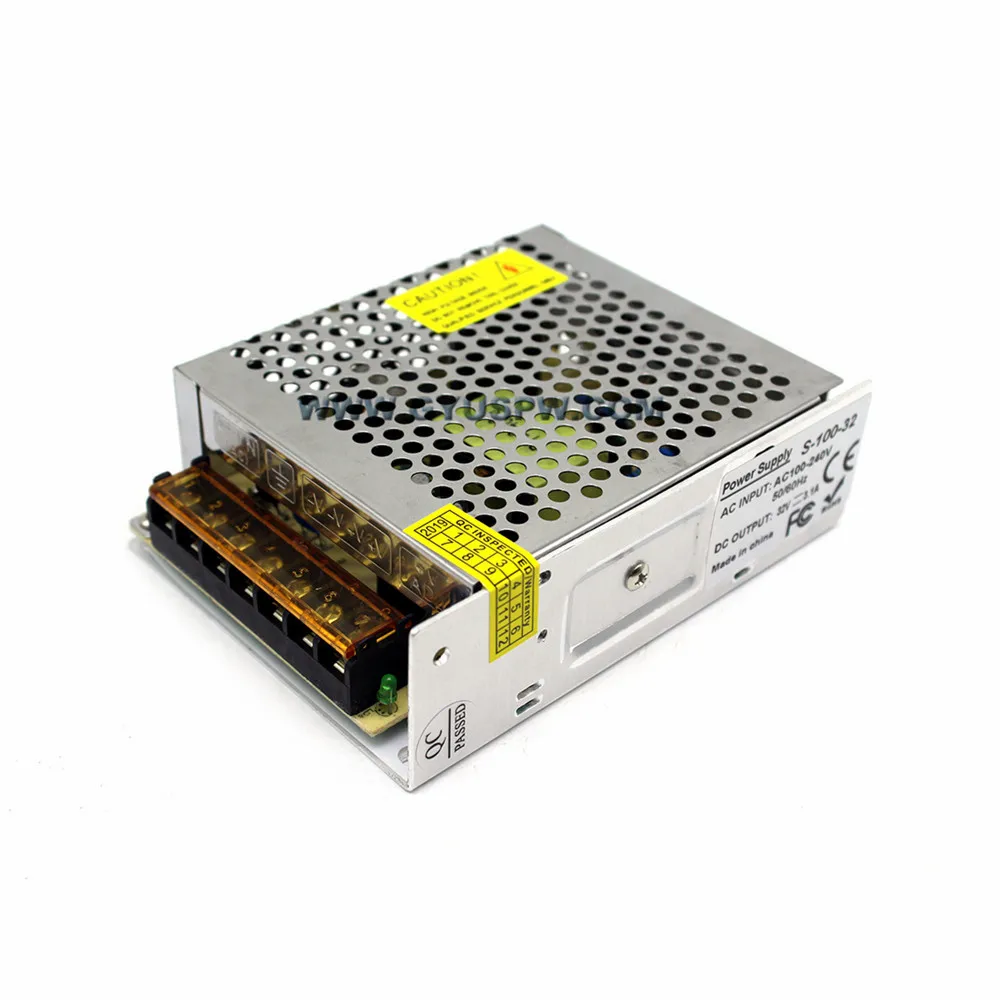 Одиночный выход DC32V переключатель питания AC100 240V к DC 32V 3.1A 100W источник для