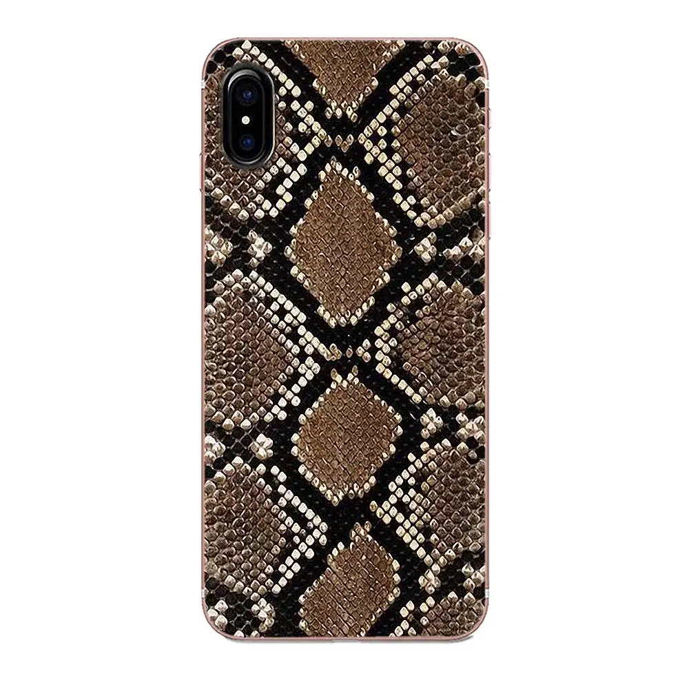 Леопардовый рисунок змеиной кожи для Galaxy Alpha Core Note 2 3 4 S2 A10 A20 A20E A30 A40 A50 A60 A70 M10 M20