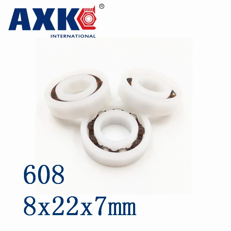 Пластиковые подшипники Axk 608 Pom (10 шт.) 8x22x7 мм стеклянные шарики 8*22*7 | Обустройство