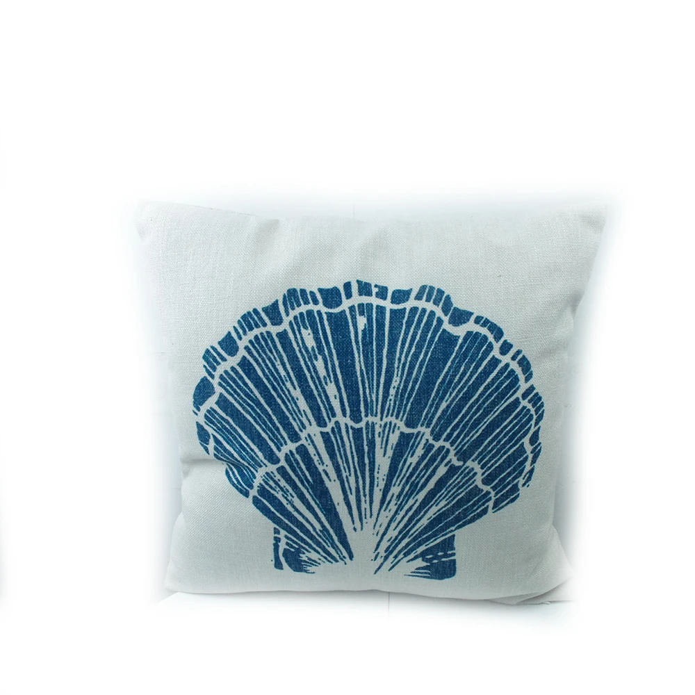 Милая Морская раковина с животными хлопковая льняная Подушка цифровой печатью