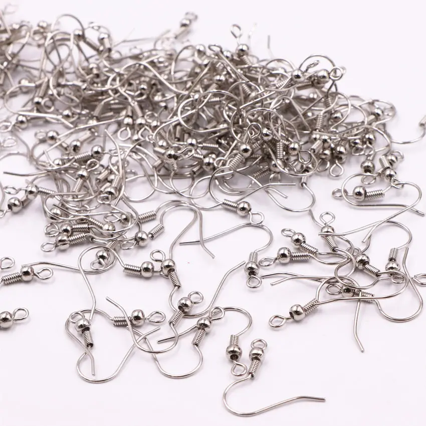 Hot Sale DIY Accessories 100PCS Agraffe Fittings Ear Hook Machining Ornaments Metal Part Wholesale Jewelry Making Finding A531 | Украшения
