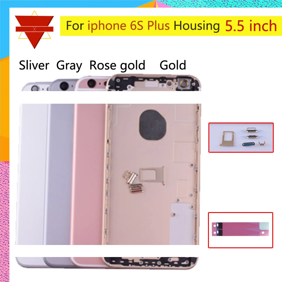 10pcs/lot original For iPhone 6S Plus Back Housing Battery Cover Rear Door Case Middle Chassis | Мобильные телефоны и
