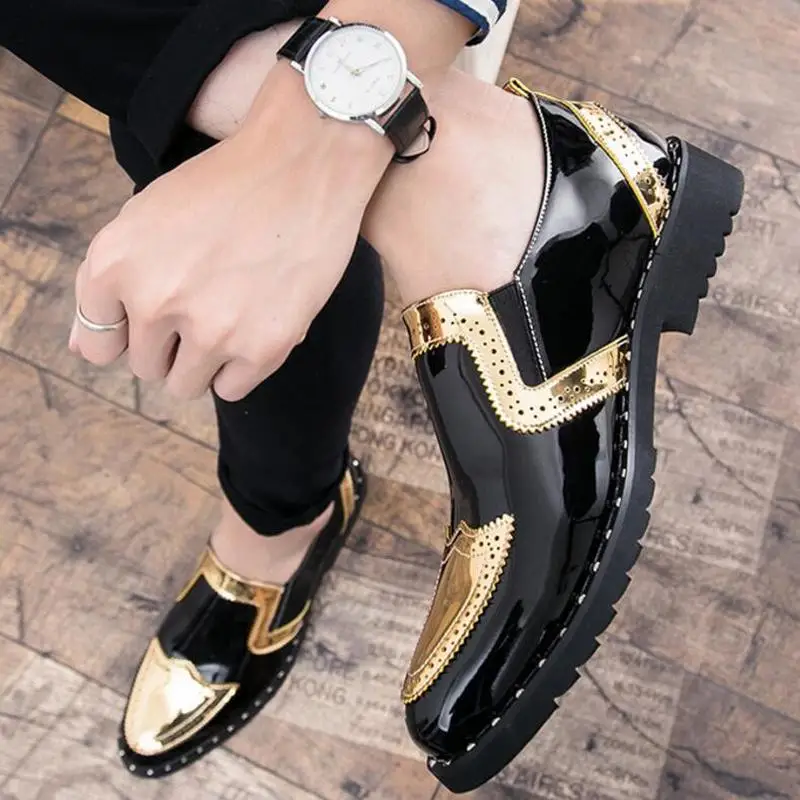 Для мужчин Летние Мужские модельные туфли без каблуков человек Формальные