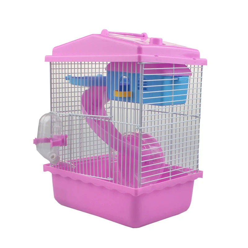 2 яруса великолепный Хомяк Мышь клетка этажный хомяк замок для домашнее