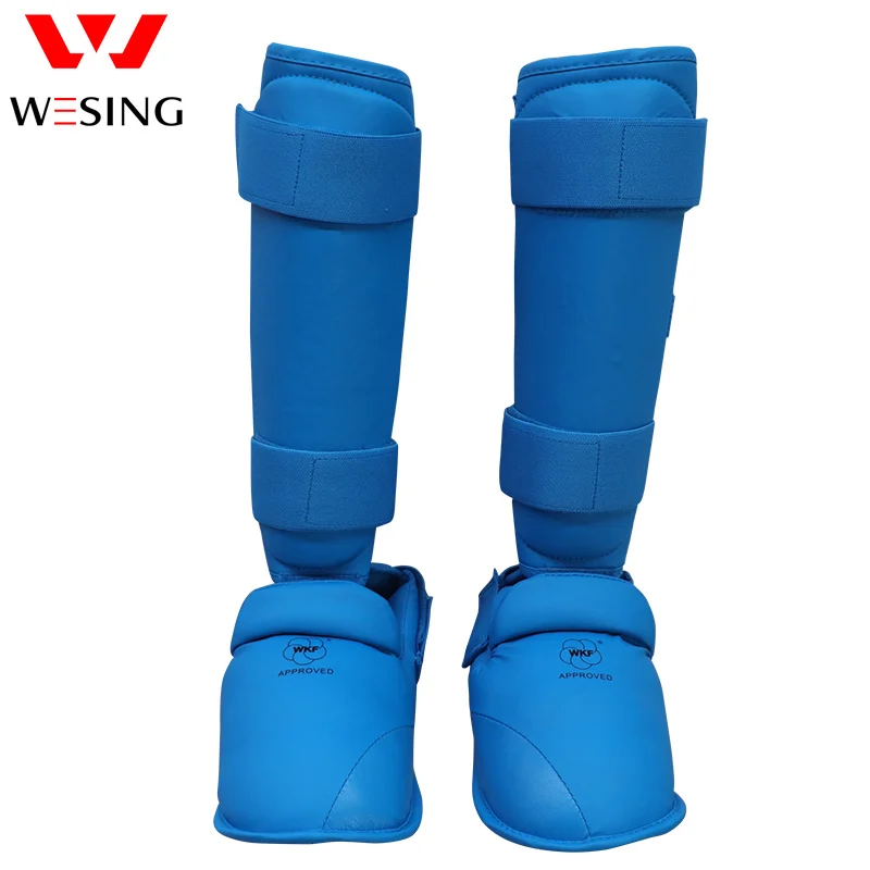 WKF karate shin and instep guard Бесплатная доставка wesing pad для соревнований|wkf karate|karate guardkarate