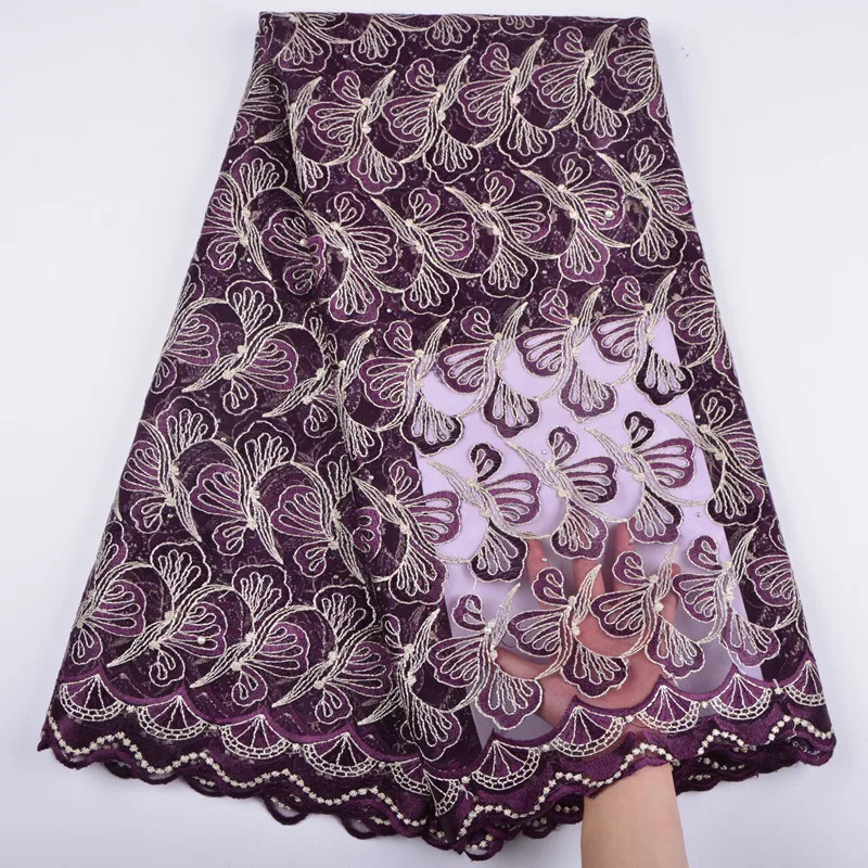 

Latest African Laces Fabric Stones French Laces Fabrics High Quality Tulle For Wedding Nigerian Tulle Lace Material A1388