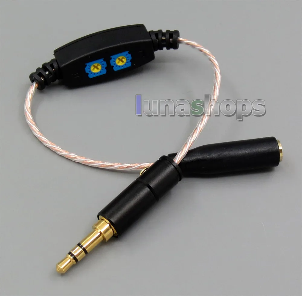 Серебристый OCC 3 5 мм 0ohm-100ohm регулируемый резистор кабель резистора для Etymotic ER4 JH24